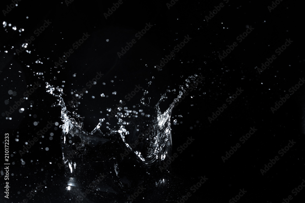 water splash black background backdrop fresh feeling