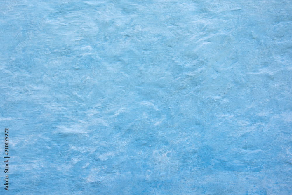 Bright blue cement colored vinage wall
