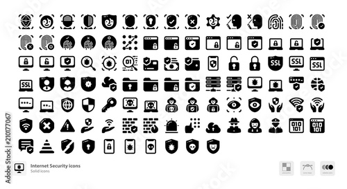 Internet security icons