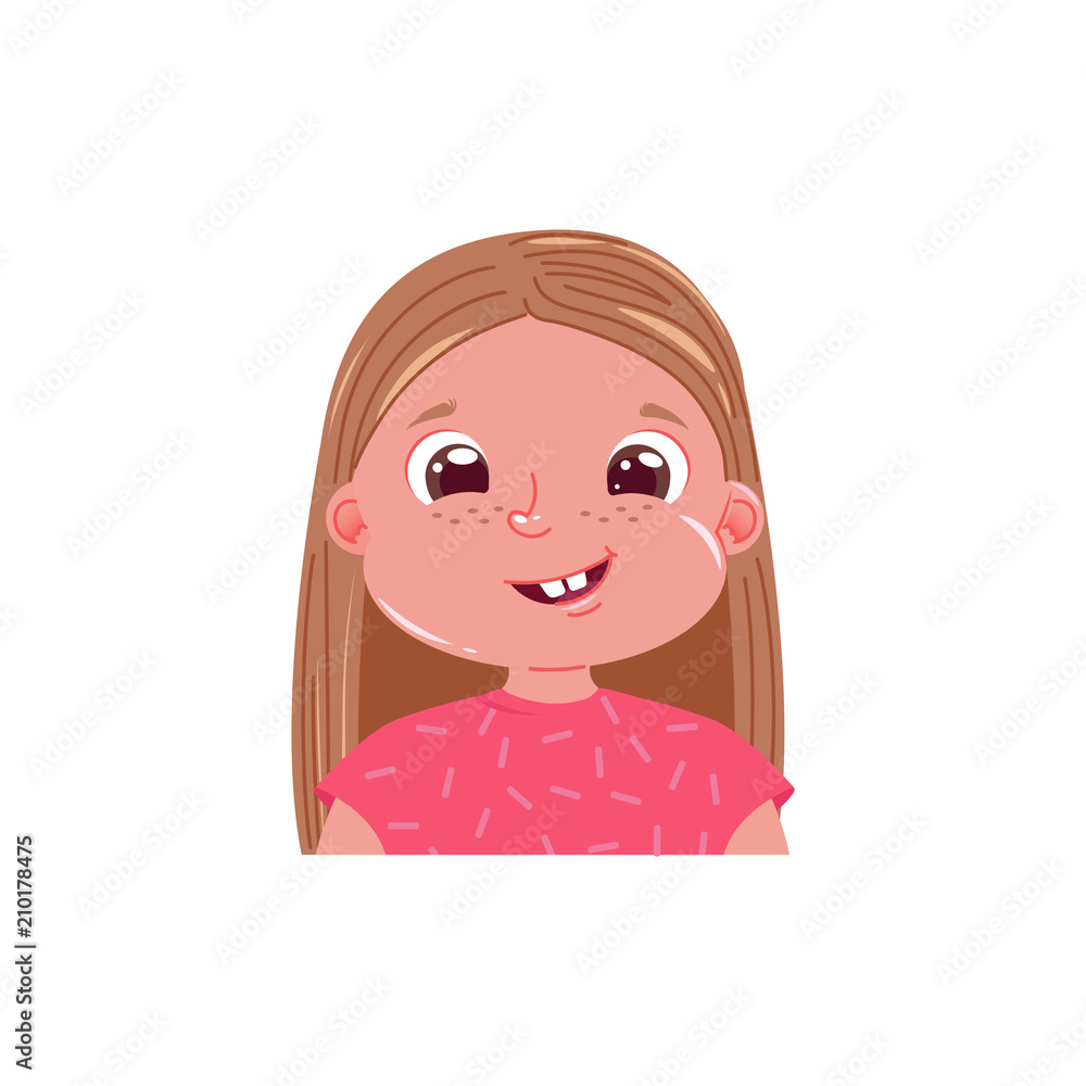 Little girl cute smiling. Happy emotion child Little girl cute smiling. Happy emotion child