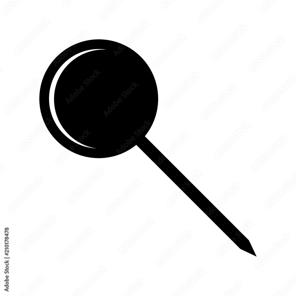round pin office vector design isolated on white round pin office vector design isolated on white