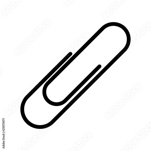 paper clip office vector design isolated on white