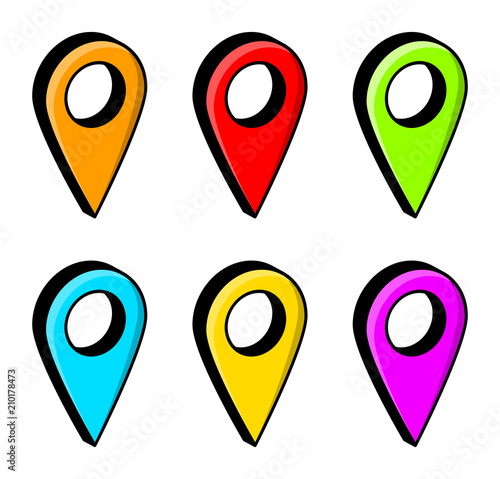 Free Download location pin for map vector design isolated on white - GFXLoad