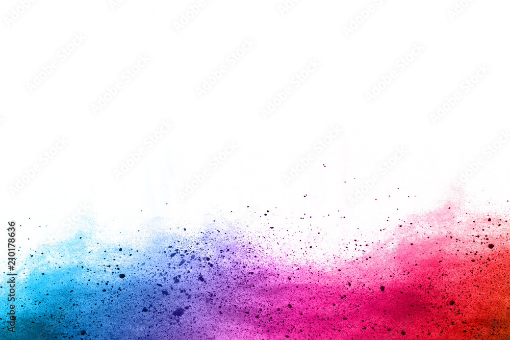 abstract powder splatted background. Colorful powder explosion on white background. Colored cloud. Colorful dust explode. Paint Holi. abstract powder splatted background. Colorful powder explosion on white background. Colored cloud. Colorful dust explode. Paint Holi.