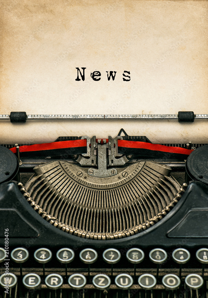Antique typewriter aged textured paper sheet News Stock Photo | Adobe Stock