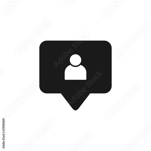 Follower icon vector. social media Follower vector icon. Social network Follower. Notification Icon. Social media icon user