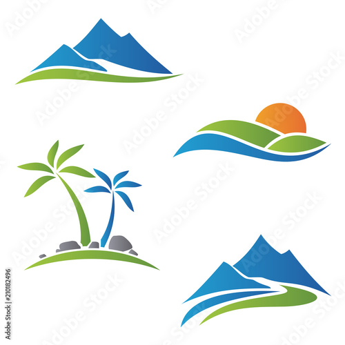 Nature Landscape Vector Icon