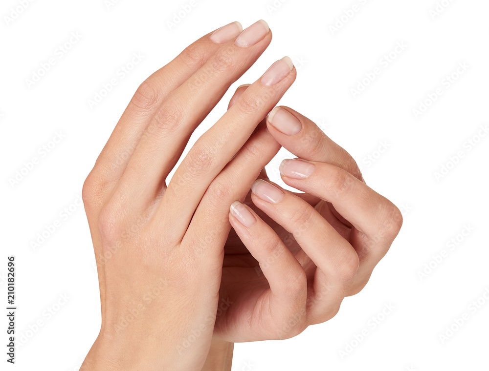 female hands isolated on white back gound female hands isolated on white back gound