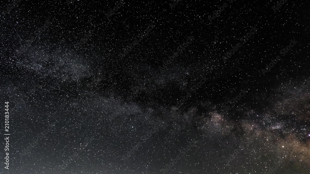 Milky Way on the starry night sky