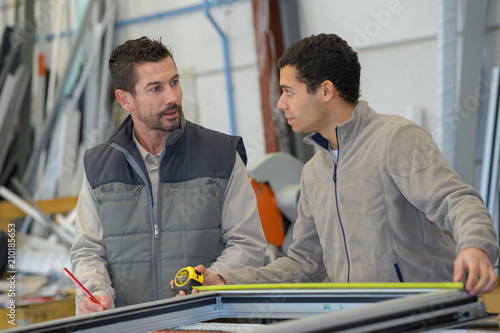 measuring the fabricated door