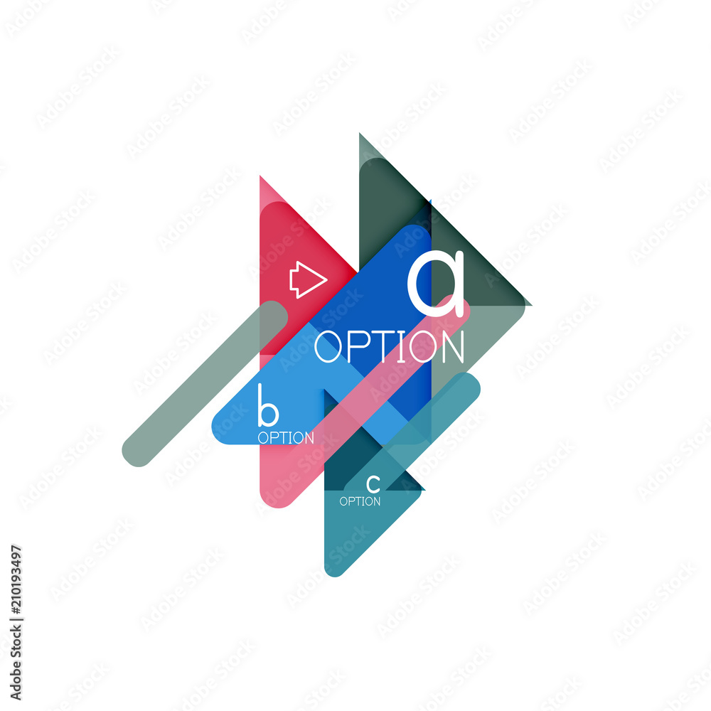 Triangle data visualization design, option infographic layout Triangle data visualization design, option infographic layout