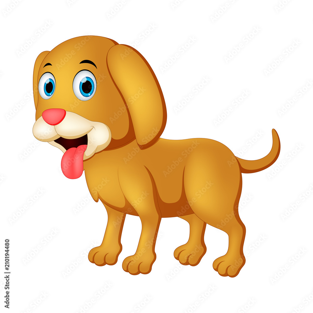 Happy dog illustration Happy dog illustration