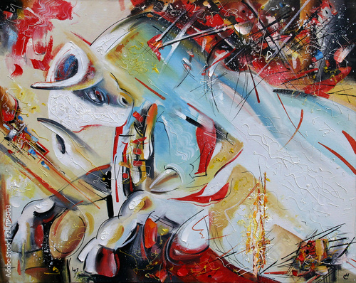 Fotografie Art work: Bullfight, corrida. Author: Nikolay Sivenkov.