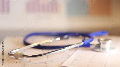 drug and pills with stethoscope