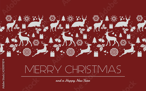 Musterkarte klassisch rot weiß