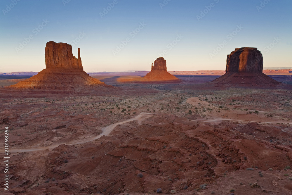 Sunset at Monument Valley, Arizona and Utah