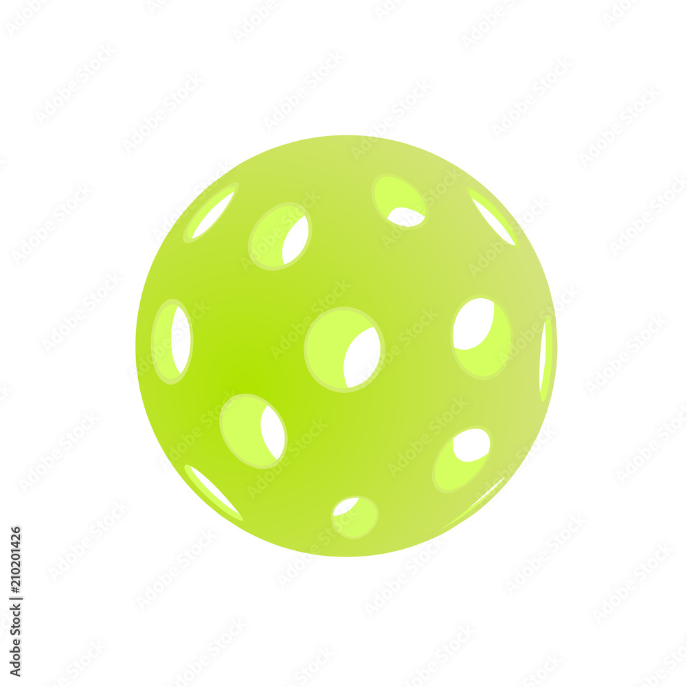 Pickleball illustration isolated on white background Pickleball illustration isolated on white background