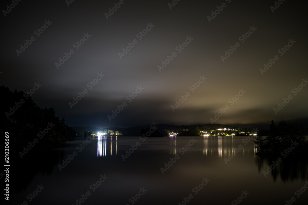 lake by night
