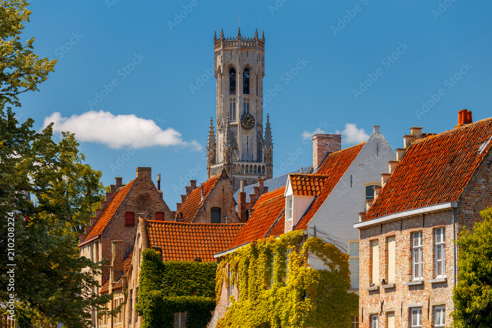 Obraz premium Brugge. The Tower Belfort.
