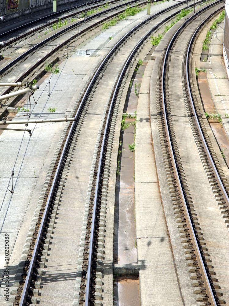 Bahnschienen Bahnschienen