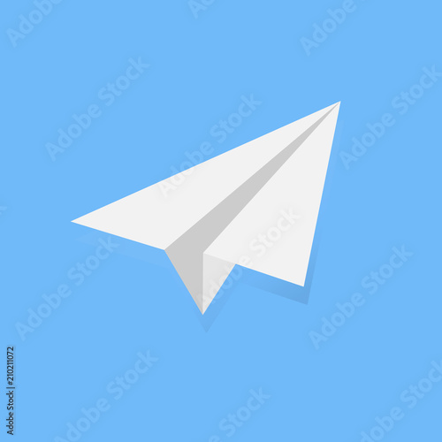simple design icon vector drawing for paper plane