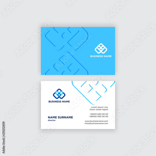 Abstract business card design template vector