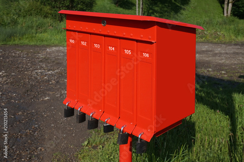 Red mailbox/ postbox