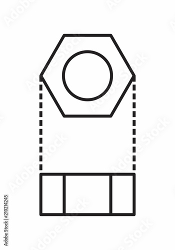 A nut illustration