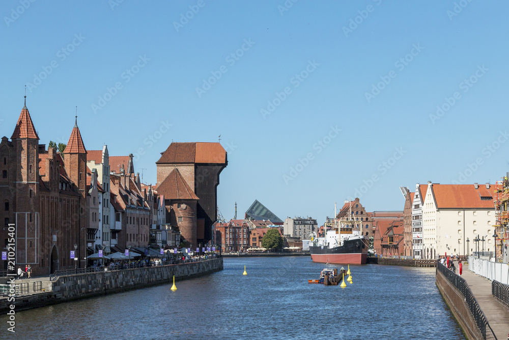 Fototapeta premium Motława River in Gdansk