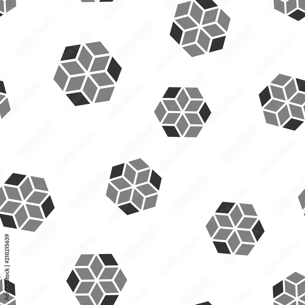 Blockchain technology icon seamless pattern background. Business concept vector illustration. Cryptography cube block symbol pattern. Blockchain technology icon seamless pattern background. Business concept vector illustration. Cryptography cube block symbol pattern.
