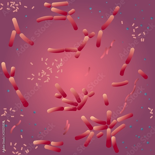 abstract background, probiotics
