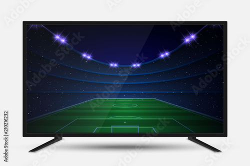 Realistic TV screen