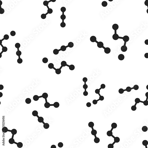 Molecule structure icon seamless pattern background. Business concept vector illustration. Molecular structure symbol pattern.