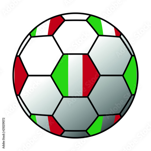 Ball Italien Flagge 