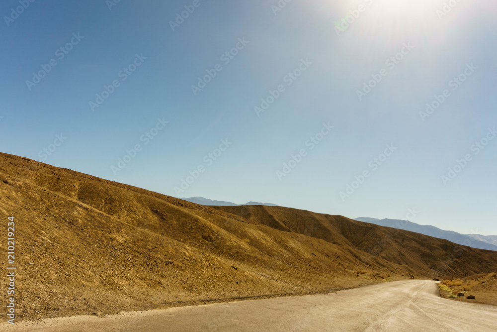 Lonely road in the desert