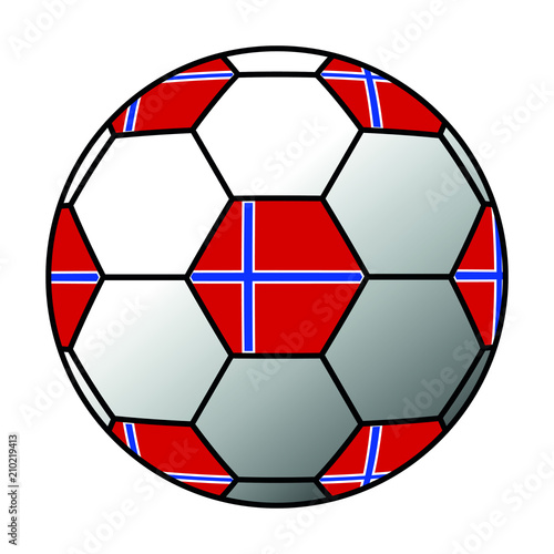 Ball Norwegen Flagge 