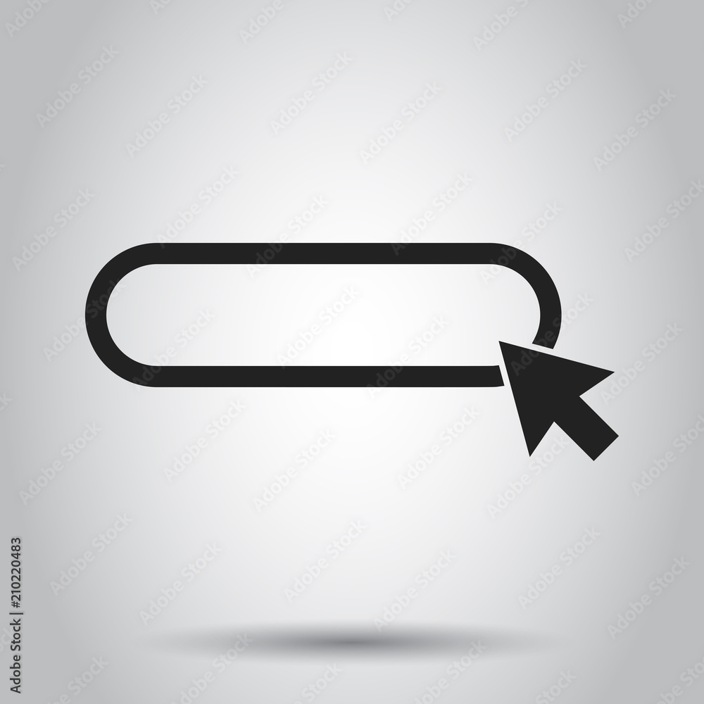 Address and navigation bar icon. Vector illustration. Business concept search www https pictogram. Address and navigation bar icon. Vector illustration. Business concept search www https pictogram.