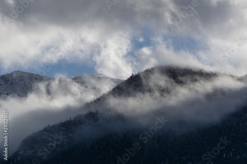 Fog Lifting in Rocky Mountain National Park