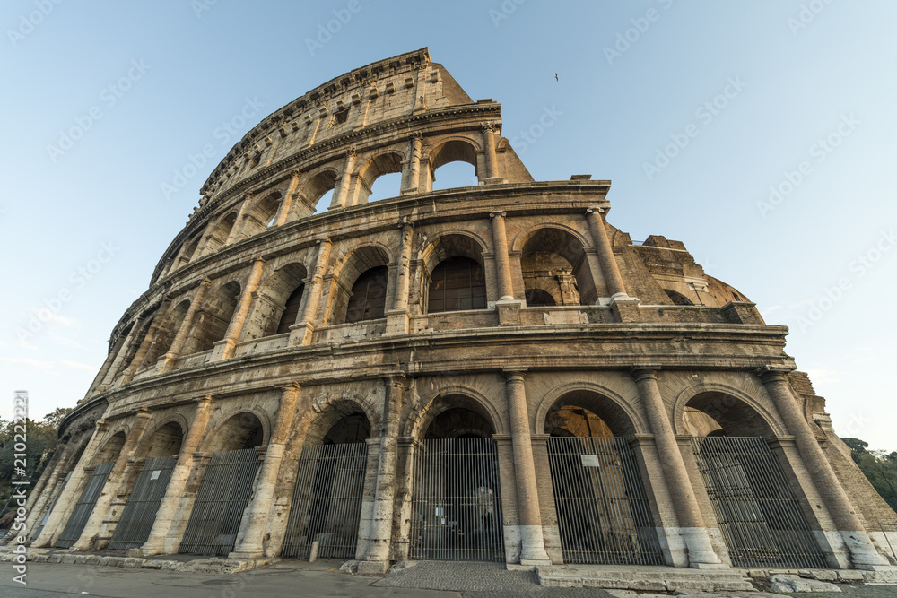 Exterior of the Colosseum in Rome