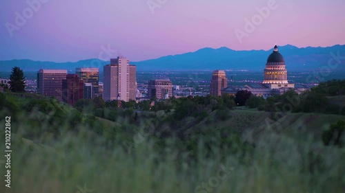 Salt Lake City Evening Time Lapse