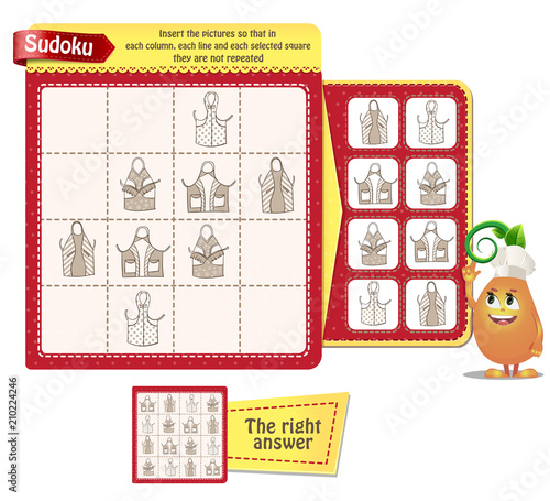 sudoku logic kitchen aprons