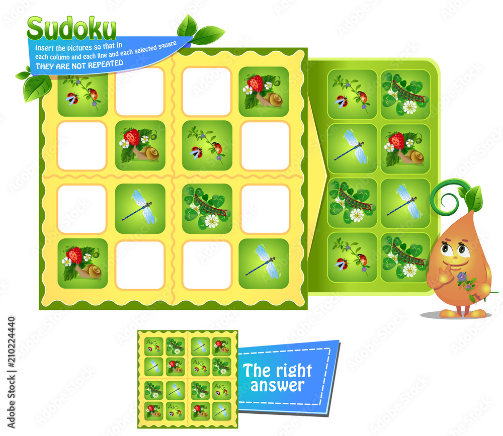 Sudoku  game   kids insects