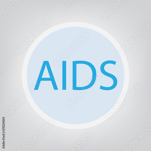 AIDS (Acquired Immune Deficiency Syndrome)- vector illustration