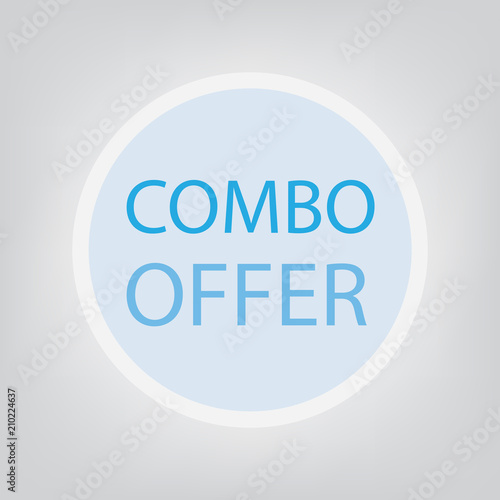 combo offer concept- vector illustration