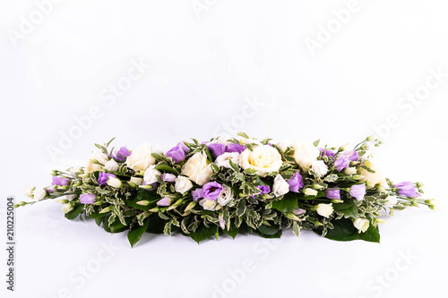 A wedding desktop bouquet for a table