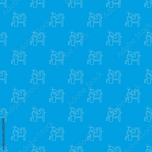 Indicator pattern vector seamless blue repeat for any use