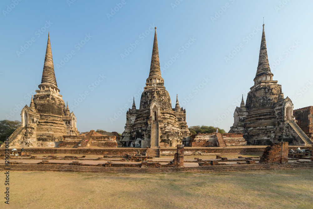 Wat Phra Si Sanphet Temple in Ayutthaya Historical Park, Thailand Wat Phra Si Sanphet Temple in Ayutthaya Historical Park, Thailand
