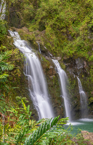 Scenic Waterfall Near Hana Maui