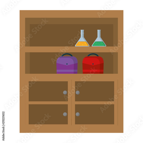 wood shelf organizer equipment style