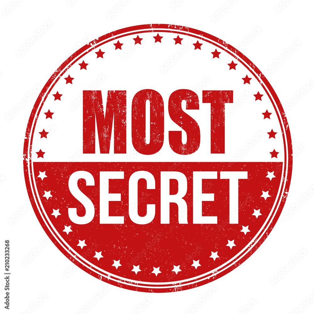 Most secret grunge rubber stamp Most secret grunge rubber stamp